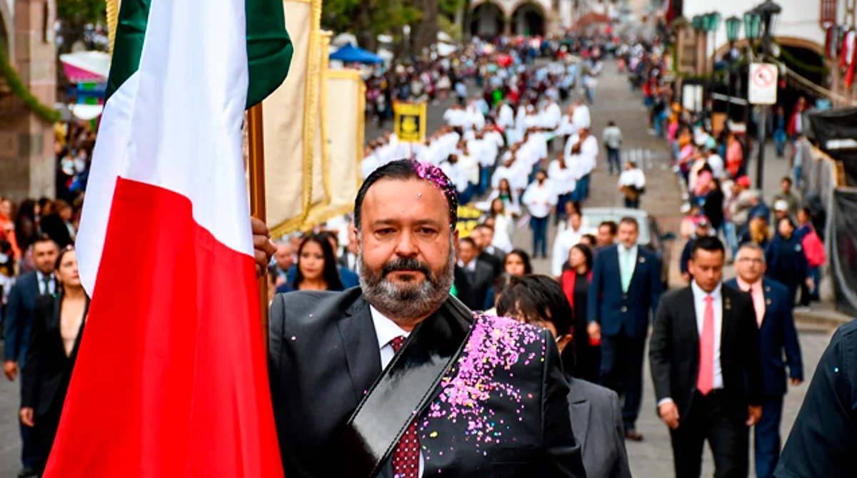 También se efectuó el acto cívico del Inicio de la Independencia