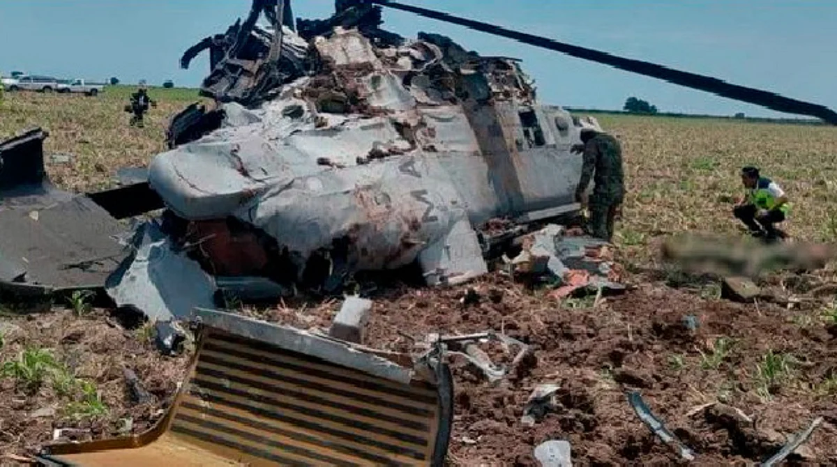 Desplome de helicóptero de la Marina en julio fue por falta de combustible, informa FGR