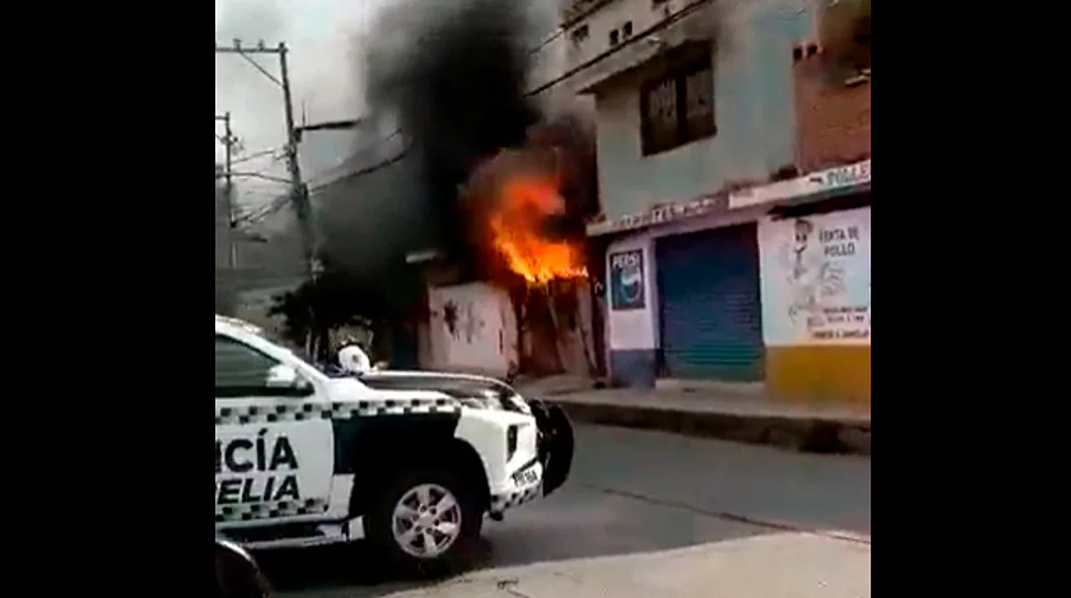 AHORA: reportan incendio en Morelia