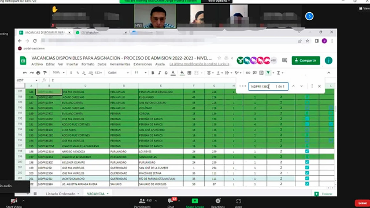 SEE asigna plazas en evento público y en un proceso transparente