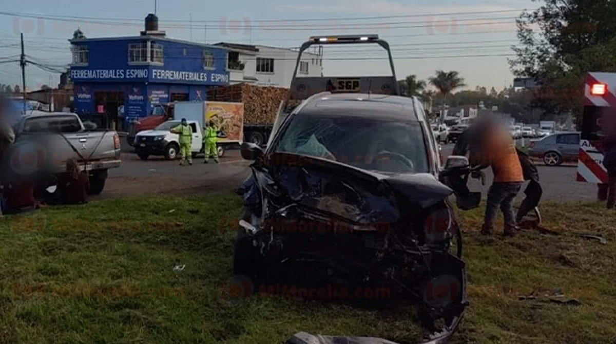 Accidente deja una persona herida en la Morelia-Pátzcuaro