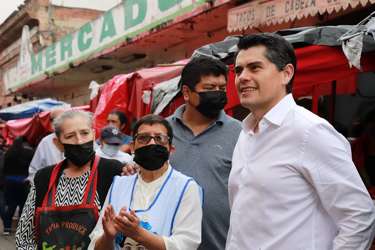 Inicia Toño Ixtláhuac remodelación de la fachada del mercado Melchor Ocampo