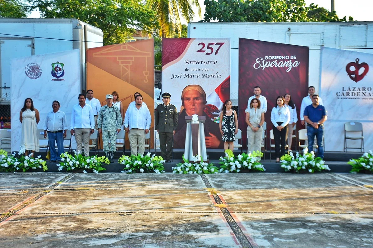 Autoridades de LC recuerdan legado de José María Morelos y Pavón