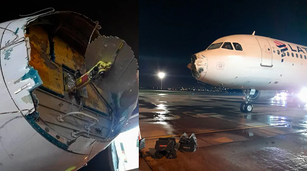 Viven vuelo de terror en medio de tormenta; avión aterrizó tras perder un motor