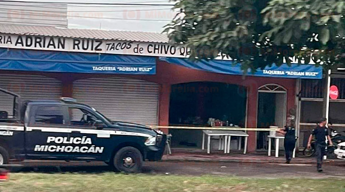 Muere empleado tras ataque a tiros en taquería de Apatzingán