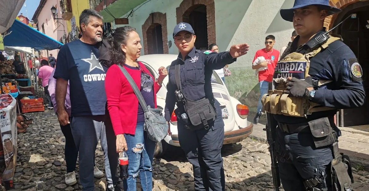 Brinda SSP vigilancia durante la XXll Feria de la Esfera, en Tlalpujahua