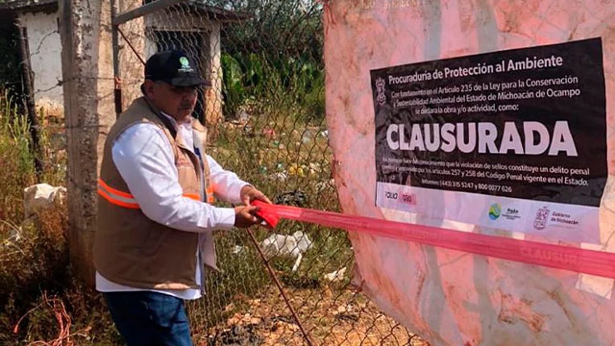 Clausura Proam basurero municipal de Erongarícuaro