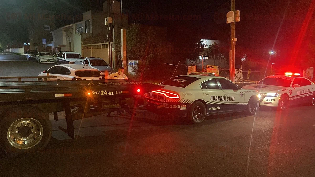 Choque entre auto y moto deja un muerto al sur de Morelia