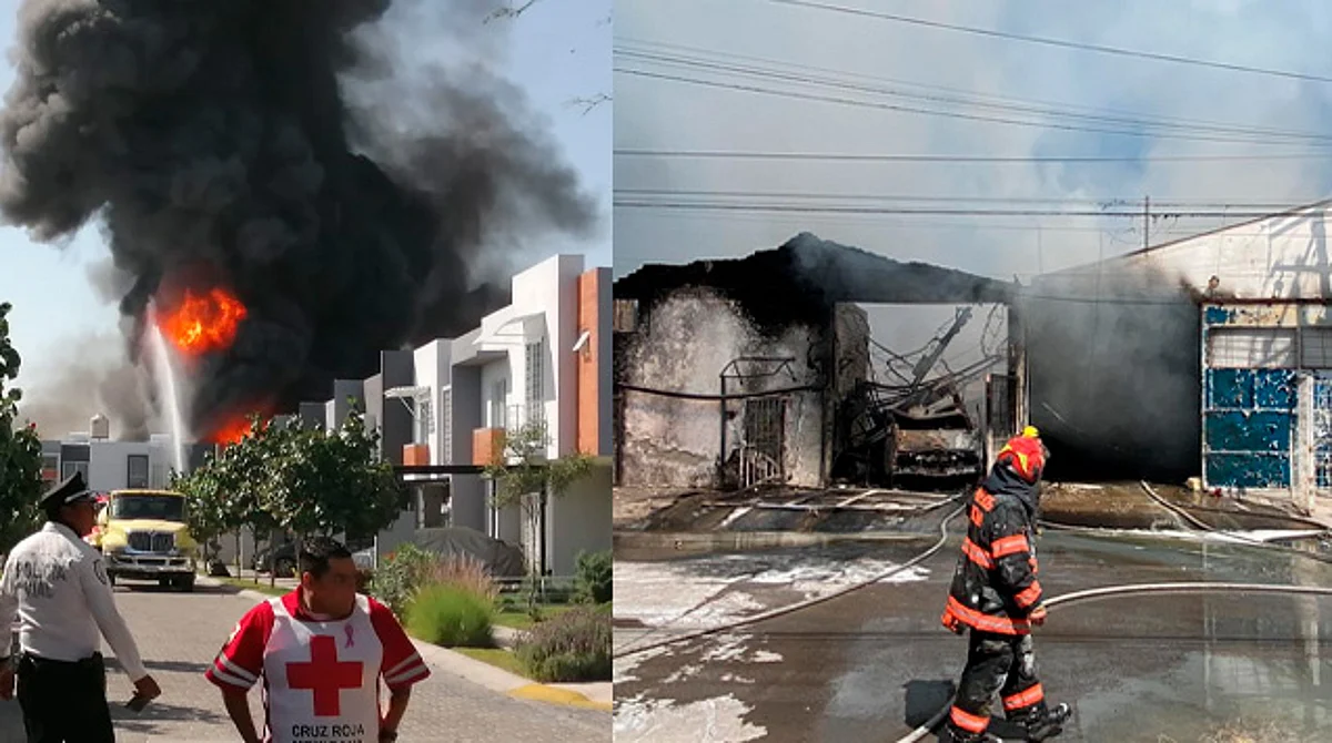 Incendio consume fábrica de químicos en Tlaquepaque