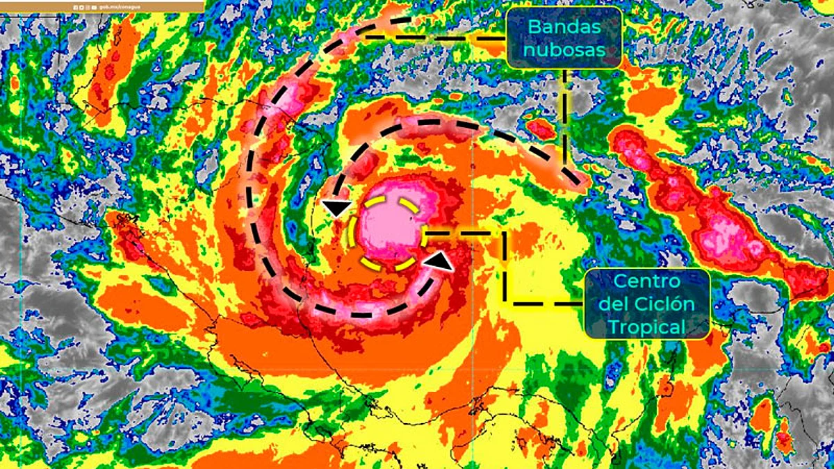 "Julia" es huracán categoría 1 frente a las costas de Nicaragua