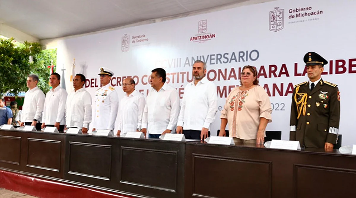 Preside Bedolla actos por el CCVIII Aniversario de Promulgación del Decreto Constitucional de 1814