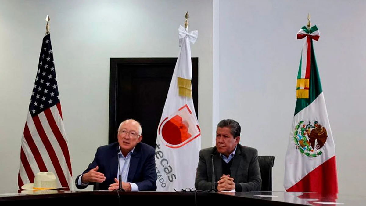 David Monreal se reúne con Ken Salazar, DEA y FBI en Zacatecas