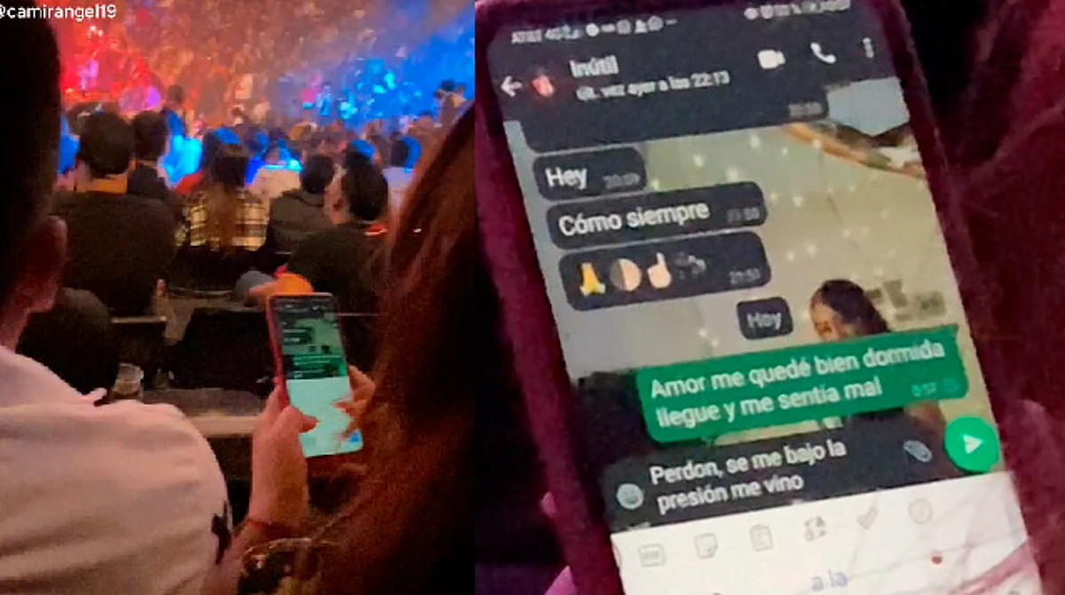 Le dice al "Inútil" que se quedó dormida, pero anda en un palenque y se viraliza