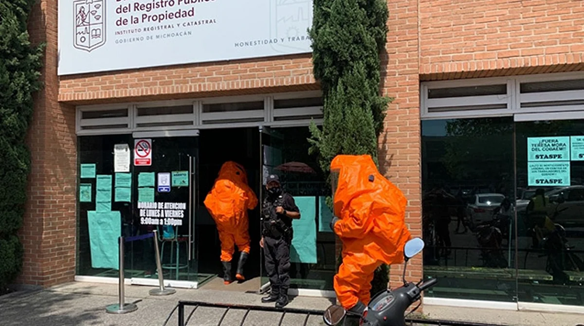 Morelia: supuesta fuga de amoniaco provoca movilización y desalojo en oficinas