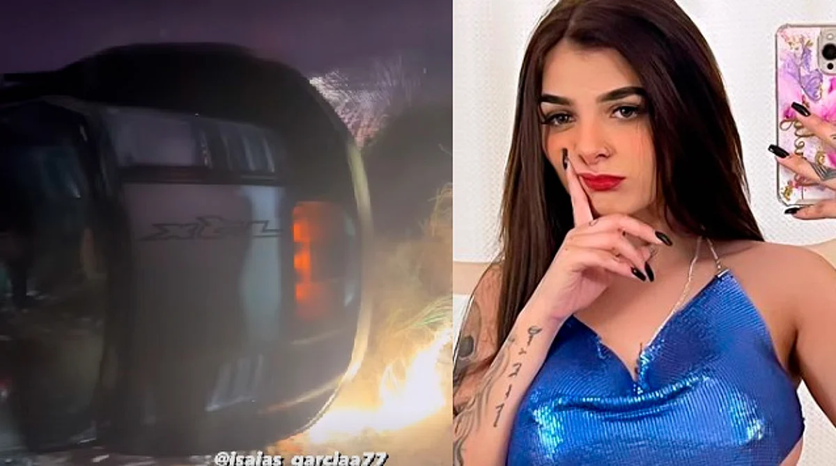 Karely Ruiz sufre aparatosa volcadura en su auto
