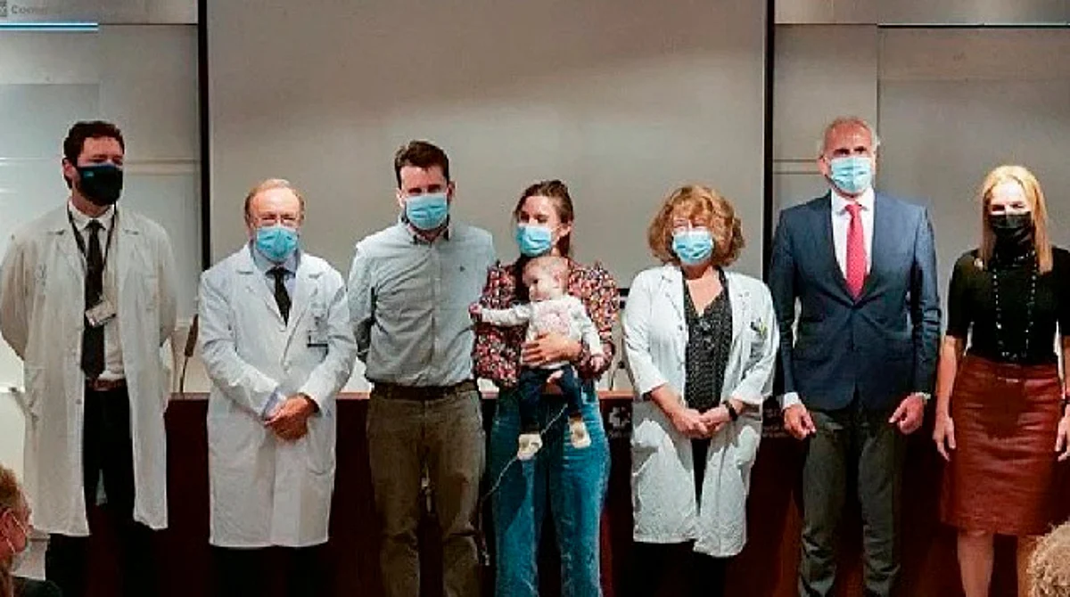 Bebé recibe primer trasplante del mundo de intestino de una persona fallecida, en Madrid