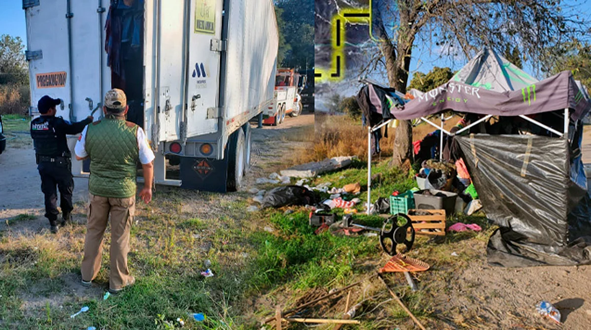 Rescatan en Puebla a 159 migrantes; tenían un campamento en terreno baldío