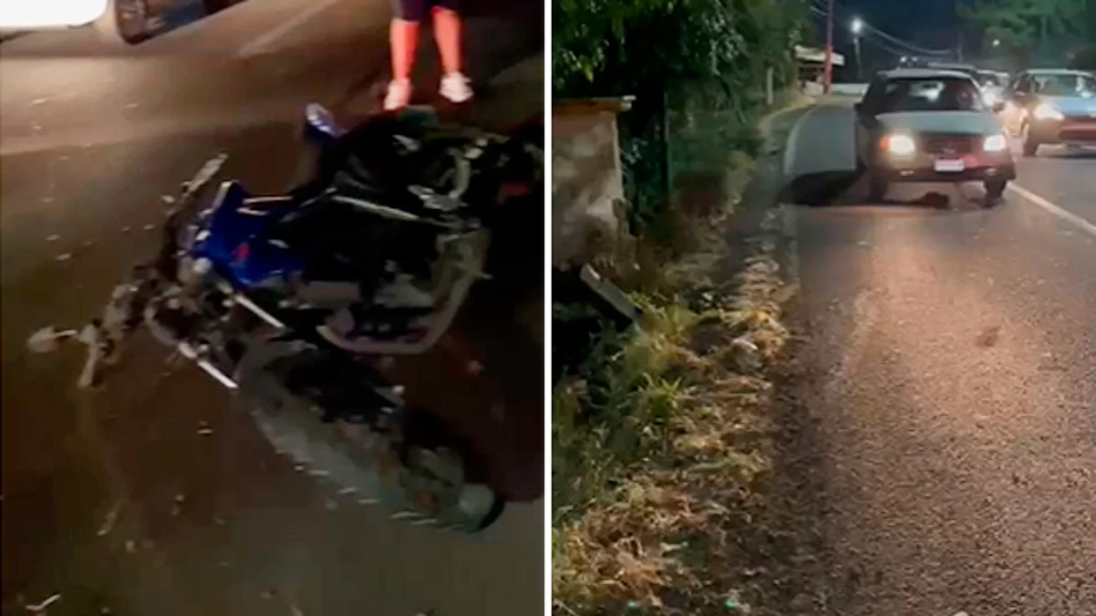 Motociclistas sufren accidente por Casa Michoacán, en Morelia
