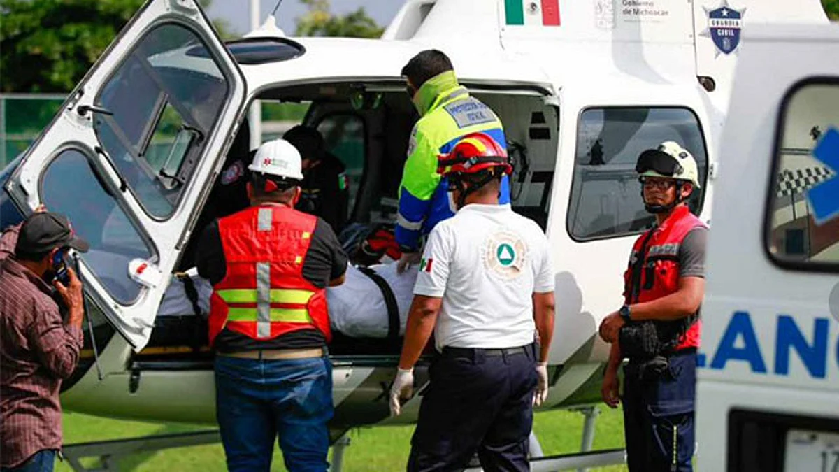 Al arribar exitosamente, fue recibida por los médicos, quienes se encargarían de tratar su padecimiento de manera inmediata y oportuna