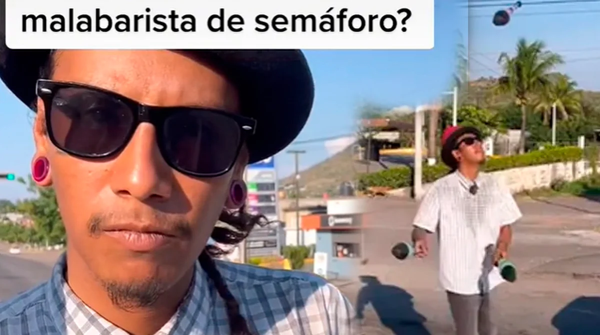Malabarista en Michoacán asegura que gana $1500 al día