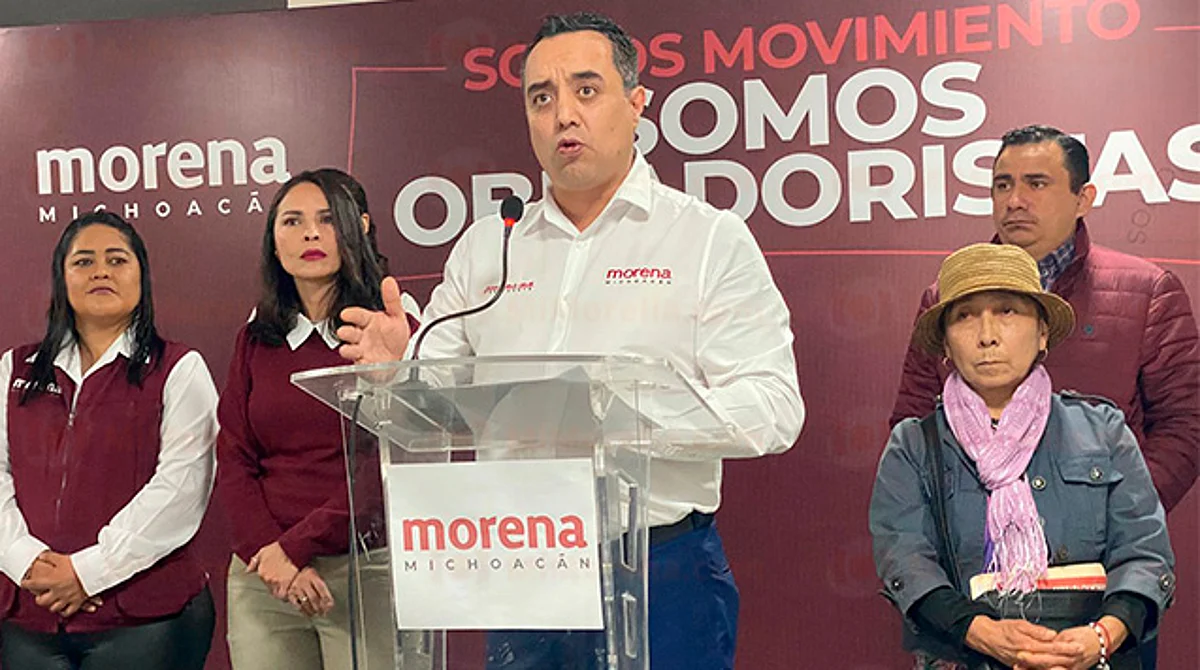 Hubo "billetazos" en marcha en defensa del INE, acusa Morena Michoacán