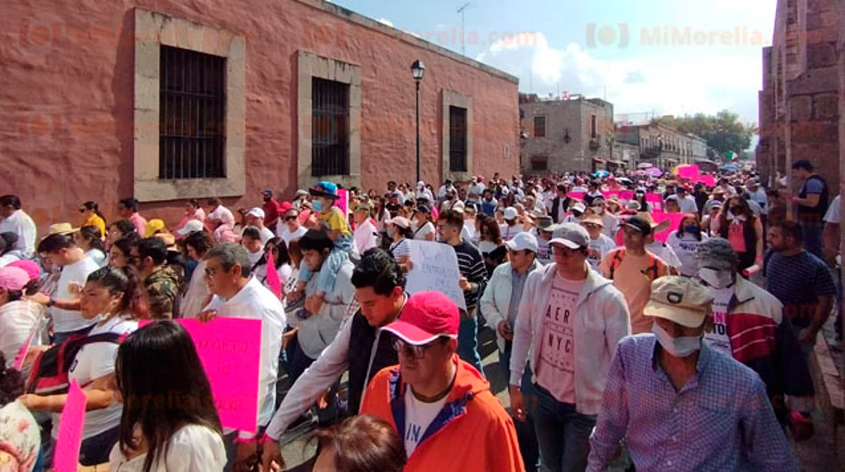 Más de 30 mil personas, en la marcha "En Defensa del INE" en Morelia