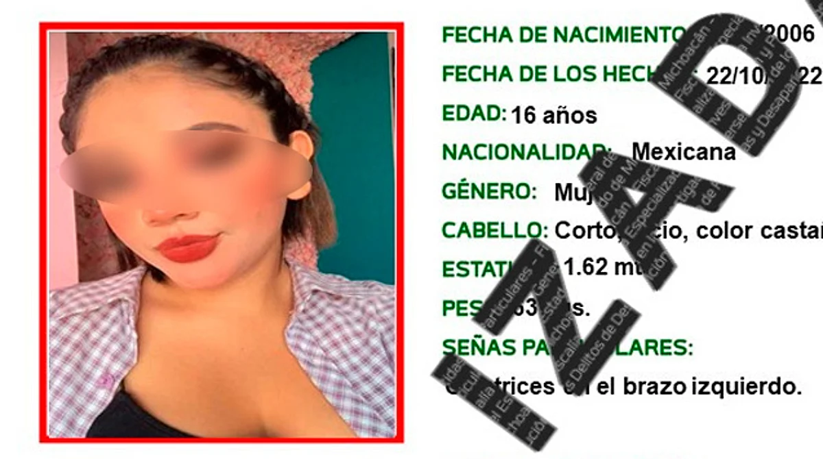 Hallan en Guanajuato a adolescente desaparecida en Tarímbaro
