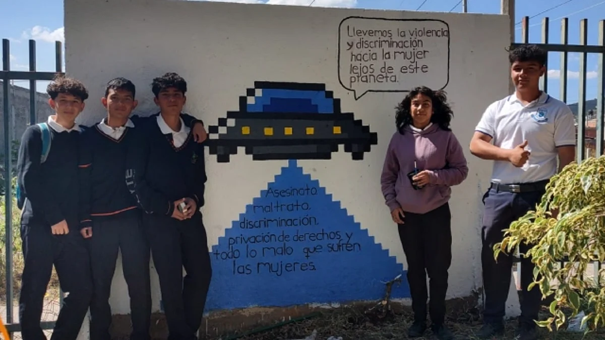 Participaron estudiantes de tercer semestre, como parte de sus actividades en la materia de ética