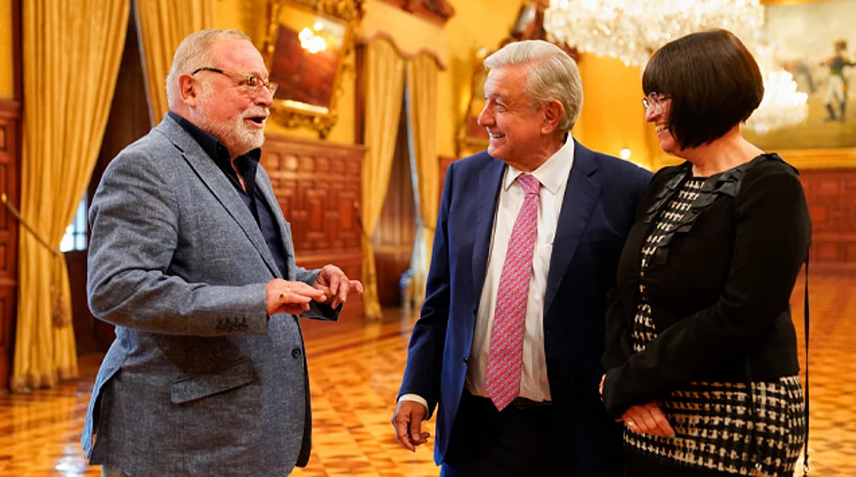 AMLO recibió en Palacio Nacional a Fernando Savater