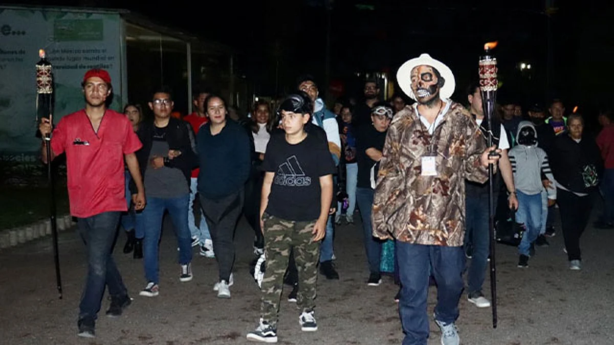 El Zoológico de Morelia también consintió a los más pequeños, quienes disfrutaron del Halloween al pedir "dulce o truco"
