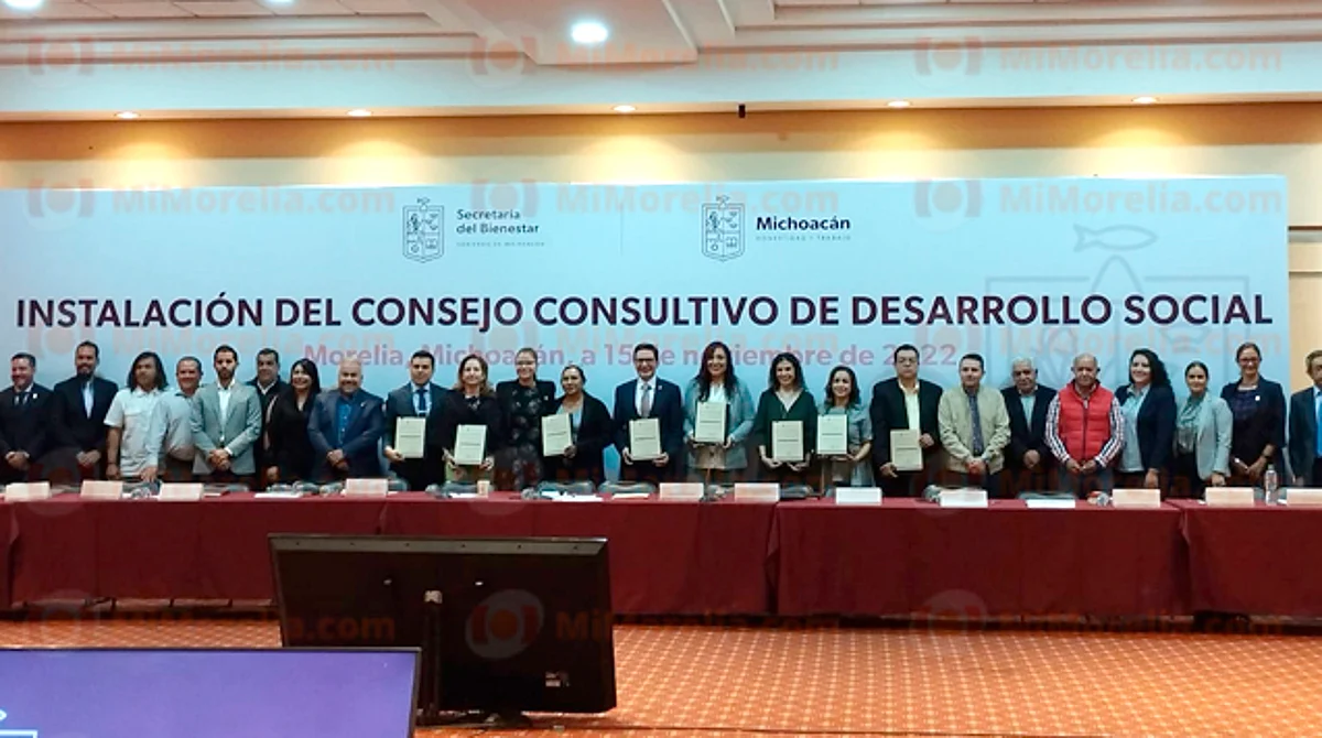 Instalan Consejo Consultivo de Desarrollo Social en Michoacán