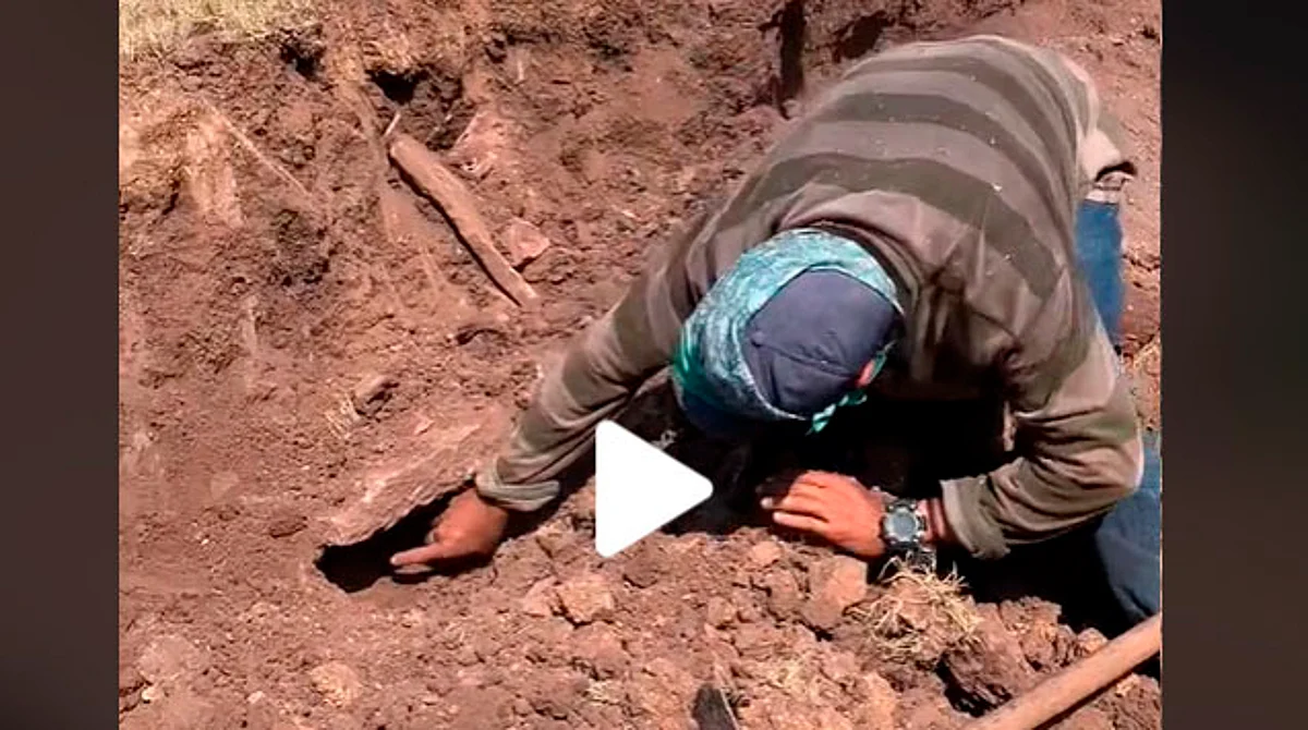 En el audiovisual, que dura unos segundos se escucha a los trabajadores hablar de una olla grande