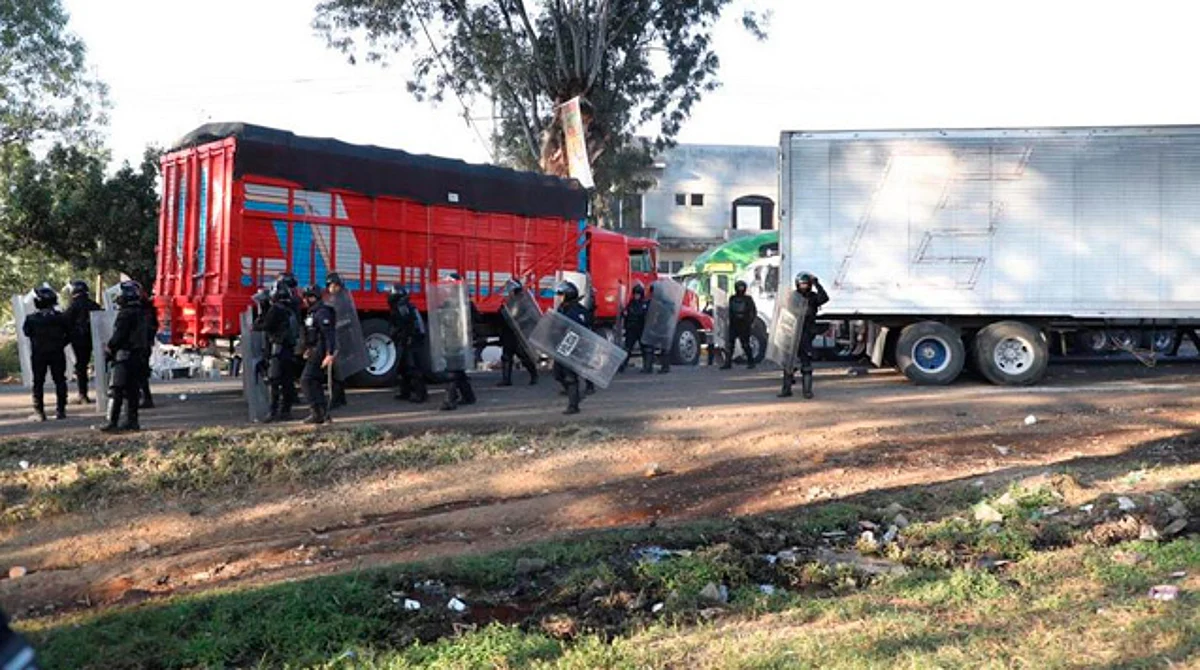 SSP recupera 12 camiones tras acciones desplegadas en el Huáncito, Chilchota