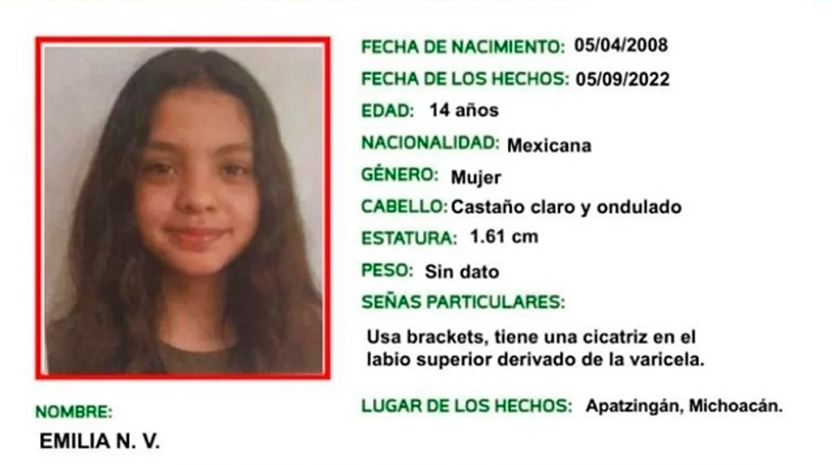 Continúa búsqueda de Emilia, niña secuestrada camino a la escuela, en Apatzingán