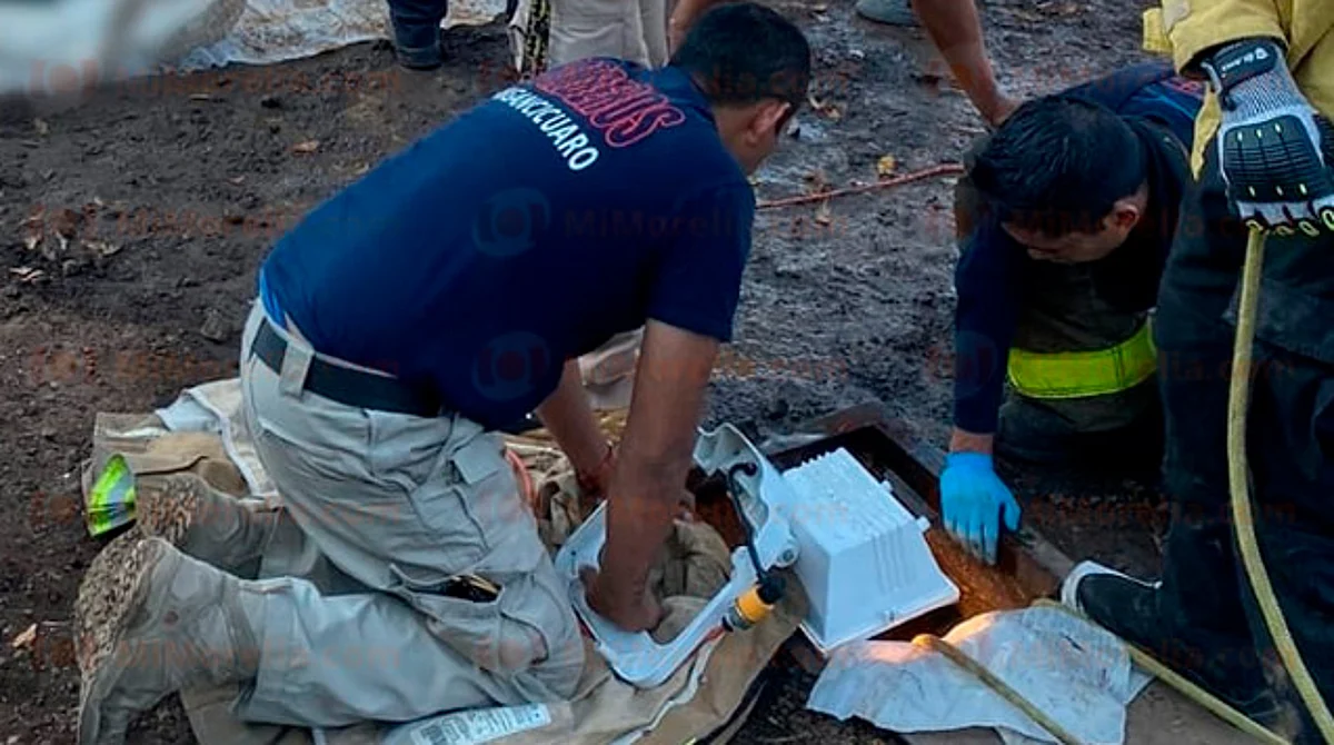 Fallecen dos trabajadores dentro de un pozo artesanal en Tangancícuaro
