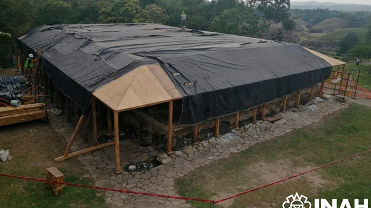 Incendian mural de la zona arqueológica de El Tajín; buscan a los culpables