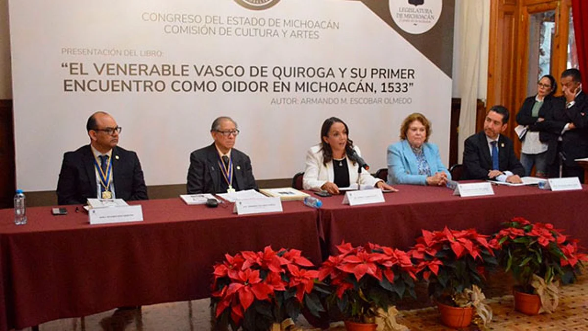 El autor compartió que su obra tiene como principal objetivo valorar y difundir las acciones que realizó Tata Vasco de Quiroga