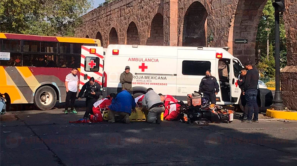 Atropellan a motociclista en Morelia