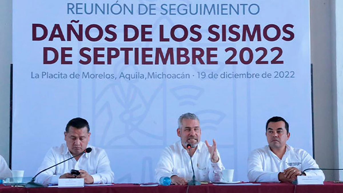 La reunión del Comité de Evaluación de Daño fue encabezada por el gobernador Alfredo Ramírez Bedolla
