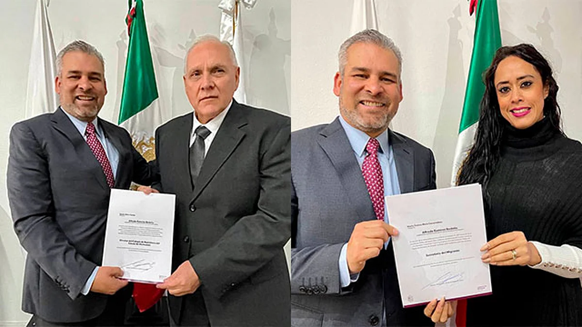 Teresa Mora fungía como directora general del Cobaem, mientras que David Alfaro estaba al frente de la Subsecretaría de Administración de la Secretaría de Educación del Estado