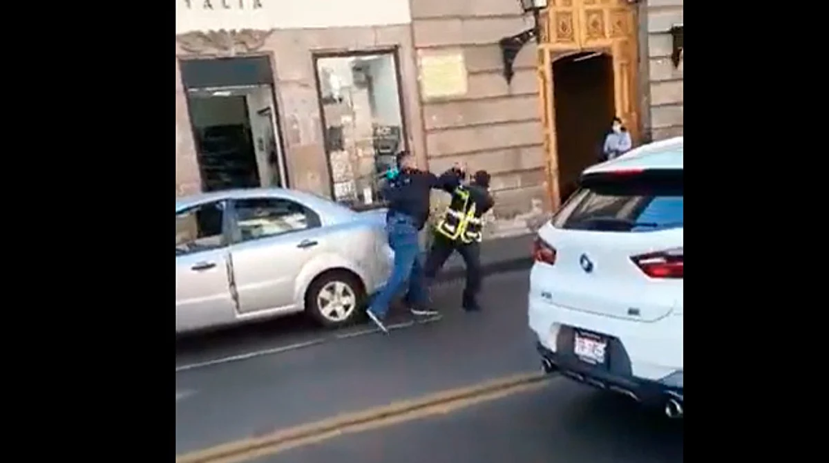 Procederá legalmente SSP contra agresor de tránsito en centro de Morelia