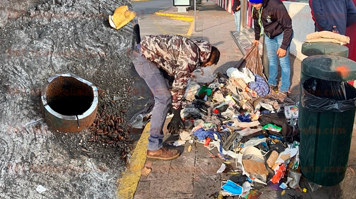 "Se llevan" 2 botes de basura en Morelia; los saturaban de desechos personales