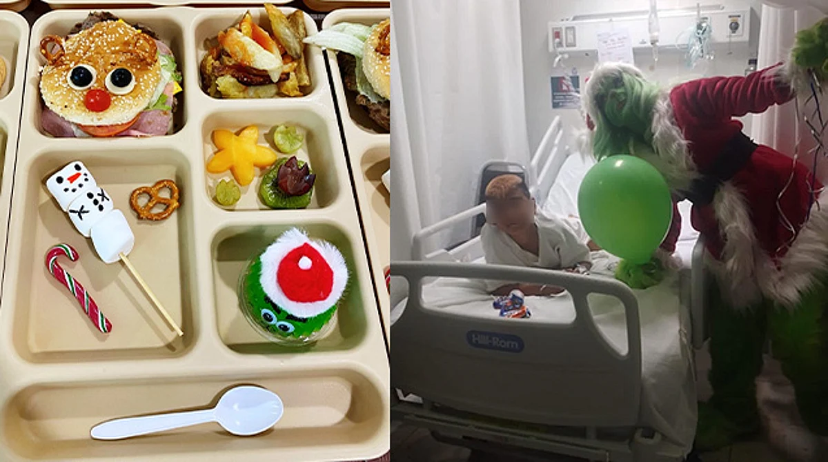 Grinch y divertida comida regalan sonrisas a niños hospitalizados en Michoacán