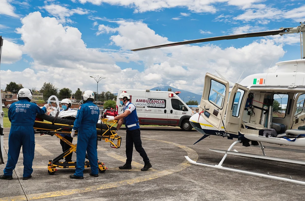 Realizó SSM más de 137 traslados aéreos de pacientes graves en 2022