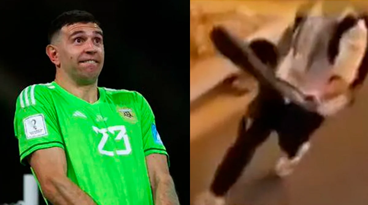 Dibu Martínez rechaza sombrero mexicano "dáselo a Memo Ochoa, bobo"