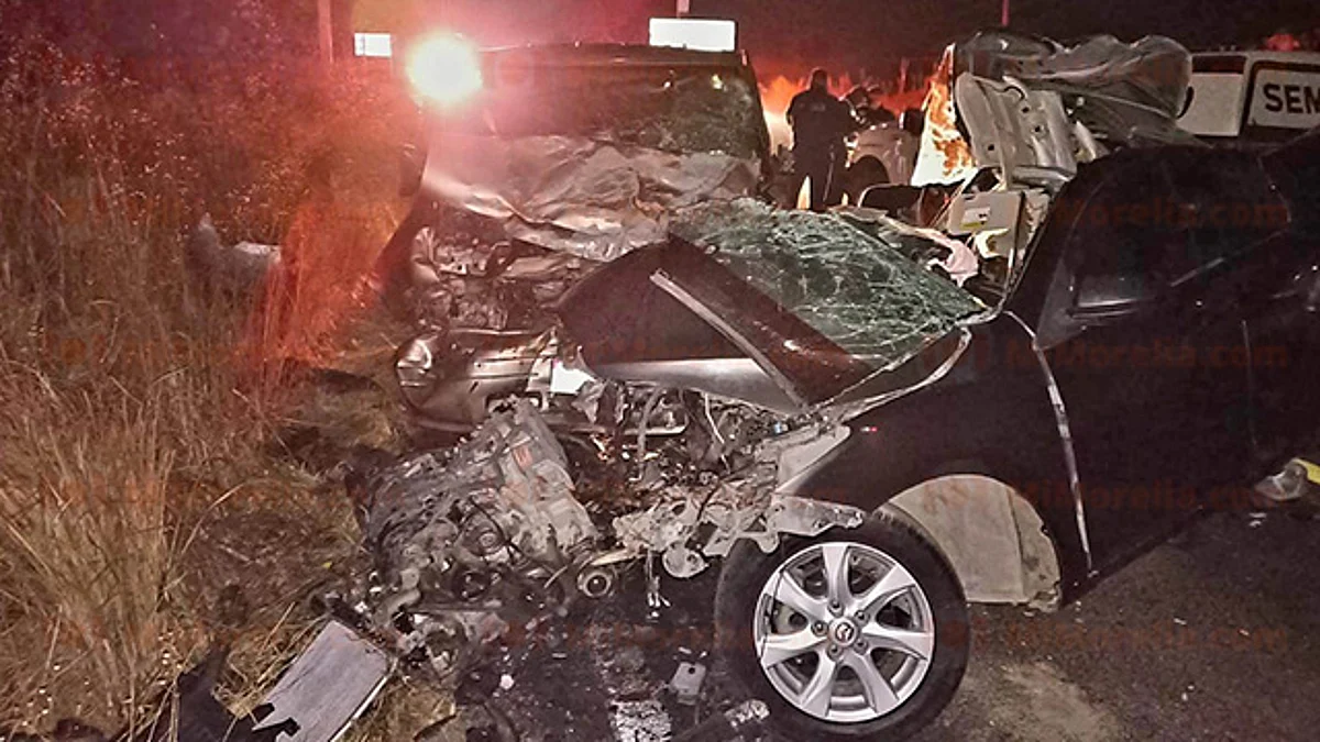 Brutal choque en la Zamora–La Piedad deja 2 muertos y 6 heridos