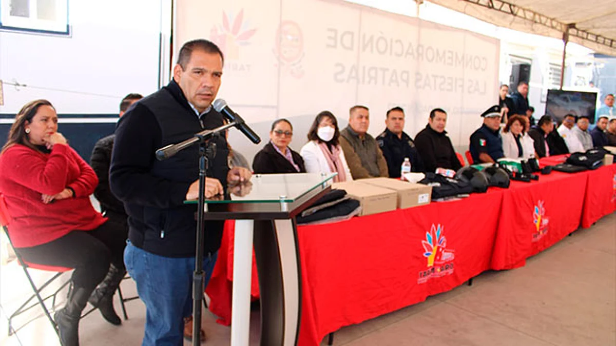 En Tarímbaro, entregan equipamiento policial del programa Fortapaz