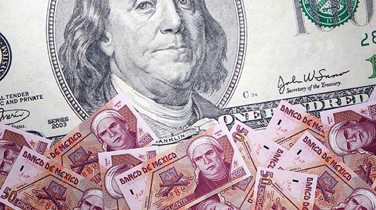 Peso, por debajo de las 19 unidades por dólar por primera vez desde 2020
