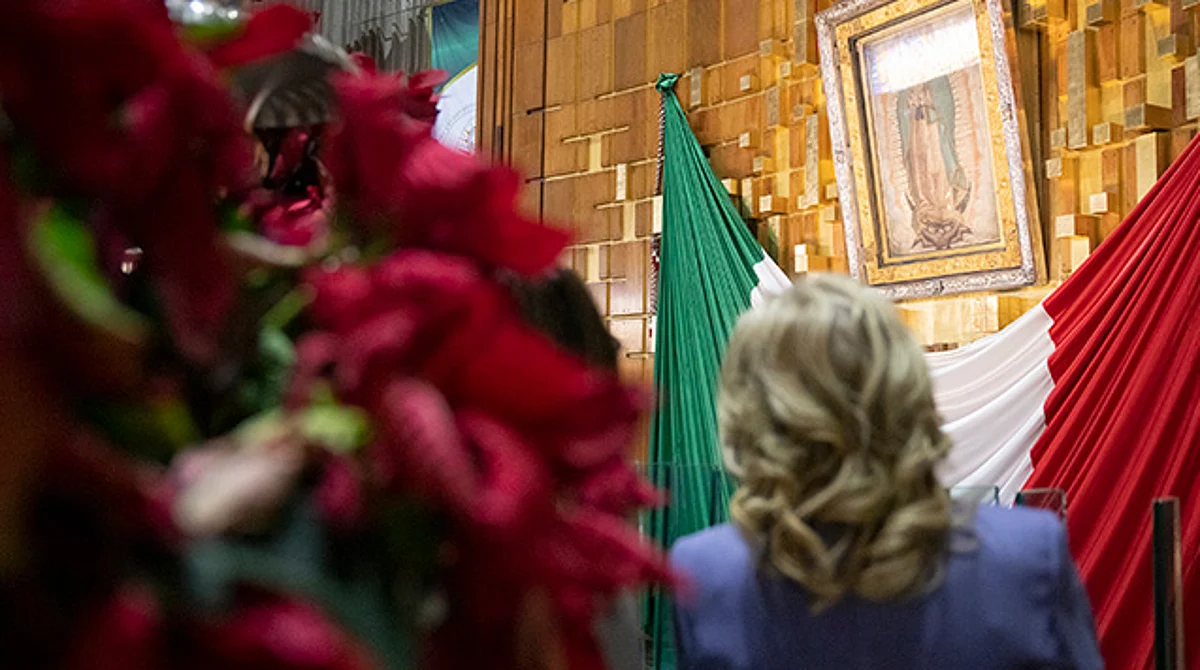 Joe y Jill Biden llegaron por separado a la Ciudad de México