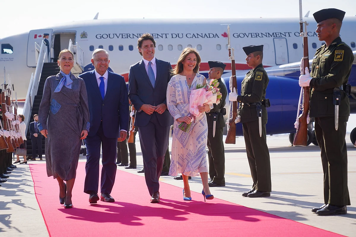 Llega a México primer ministro de Canadá, Justin Trudeau